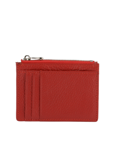 Porte-cartes Murray en cuir rouge