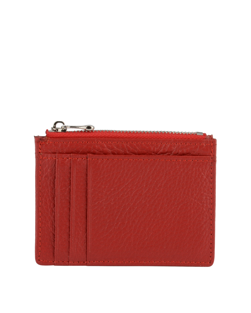 Porte-cartes Murray en cuir rouge