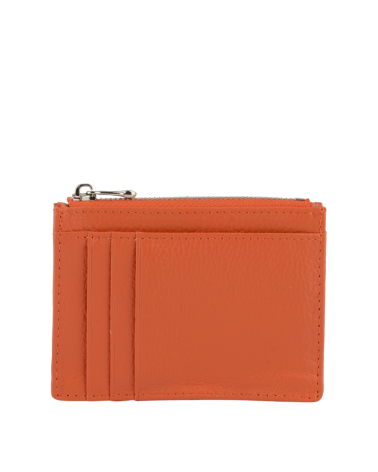 Porte-cartes Murray en cuir orange