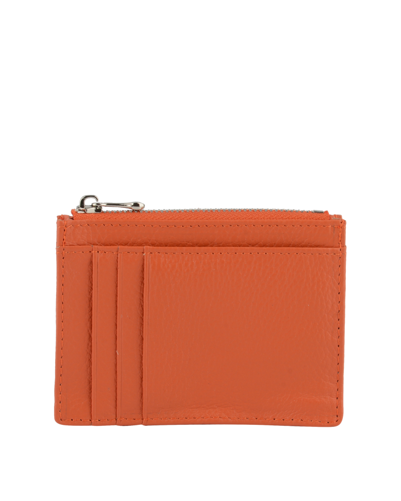 Porte-cartes Murray en cuir orange